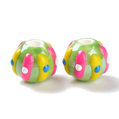 Handmade Porcelain Beads Strands PORC-L078-01C-1
