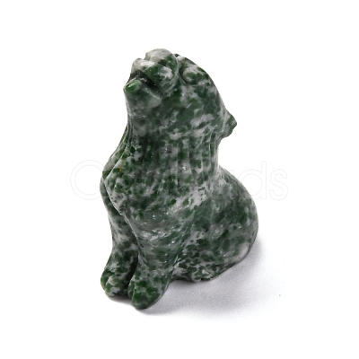 Natural Green Spot Jasper Display Decorations DJEW-P019-A07-1