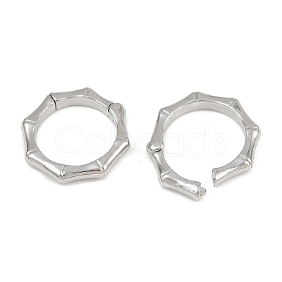 Brass Twister Clasps KK-P323-12P-1