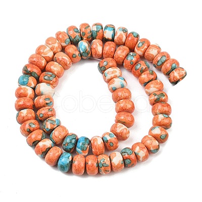 Dyed Synthetic Riverstone Beads Strands G-Z105-C01-01F-1