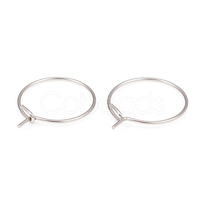 316L Surgical Stainless Steel Hoop Earring Findings STAS-G229-06P-1