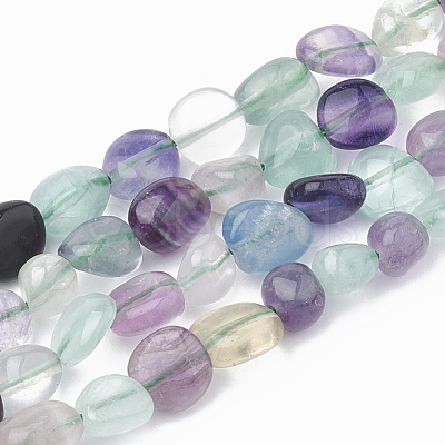 Natural Fluorite Beads Strands G-S331-6x8-007-1