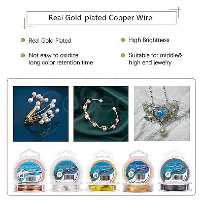 Round Craft Copper Wire CWIR-BC0001-0.6mm-RG-1