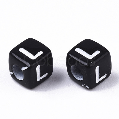 Opaque Acrylic Beads SACR-N002-01L-1