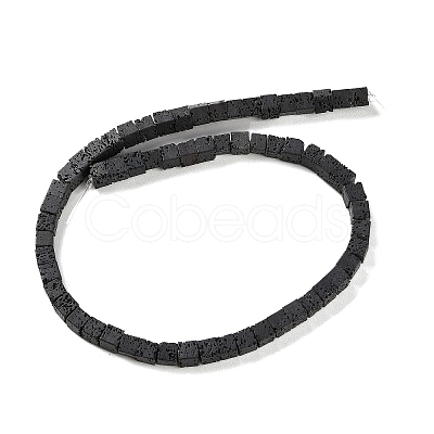 Synthetic Lava Rock Dyed Beads Strands G-H311-02B-10-1