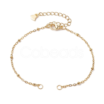 304 Stainless Steel Satellite Chain Bracelet Making AJEW-JB01277-01-1