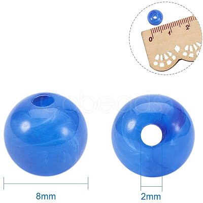 Imitation Gemstone Acrylic Beads OACR-PH0001-02-1