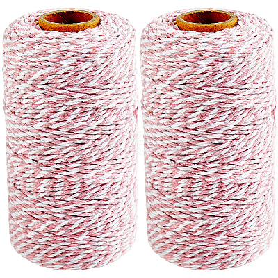 2 Rolls Macrame 2-Ply Cotton Braided Thread MAKN-CY0001-01C-1