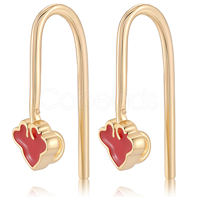 20Pcs Brass Earring Hooks KK-BBC0018-68-1