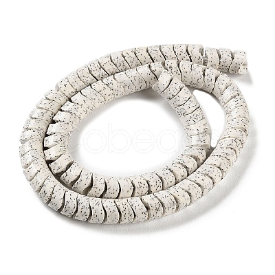 Imitation Bodhi Glazed Porcelain Beads Strands PORC-H011-02-1