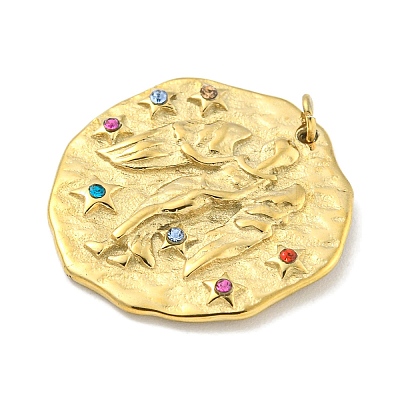 Real 18K Gold Plated PVD Vacuum Plating 304 Stainless Steel Pendants STAS-L278-003G-06-1
