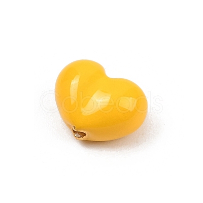 Brass Enamel Beads KK-G541-01I-1