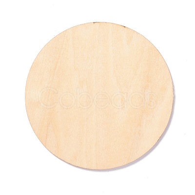 Basswood Carved Round Cup Mats DJEW-M006-02-1