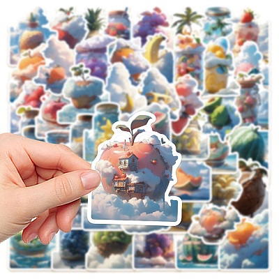 PVC Self Adhesive Fruit Sticker Labels STIC-PW0015-10-1
