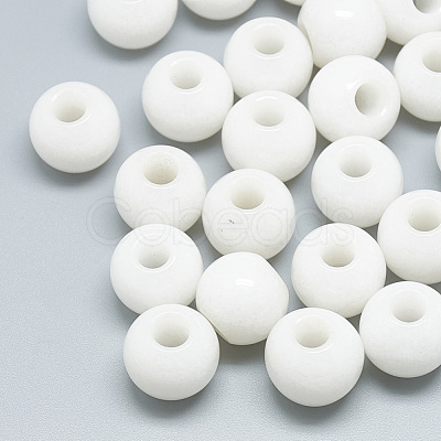 Natural White Jade Beads G-T092-12mm-20-1