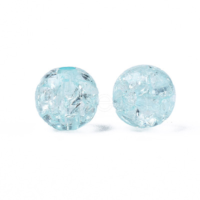 Transparent Crackle Acrylic Beads MACR-S373-66-N07-1