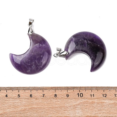 Natural Amethyst Pendants G-Z022-04C-01-1