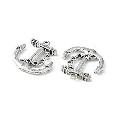 Tibetan Style Alloy Anchor Pendants LS-TIBEP-839-AS-NR-1