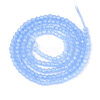 Imitation Jade Glass Beads Strands GLAA-T028-4mm-11-1