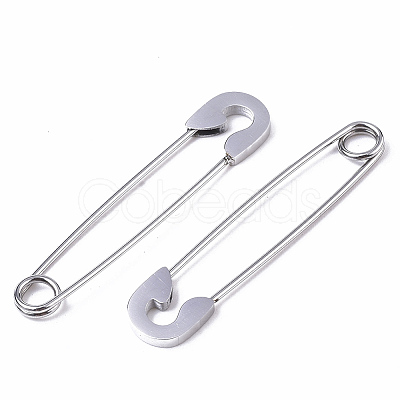 Tarnish Resistant 201 Stainless Steel Safety Pins Earrings X-STAS-S079-197P-1