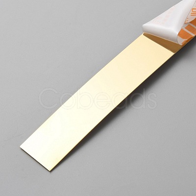 201 Stainless Steel Self-Adhesive Flexible Molding Trim FIND-WH0021-53B-G-1