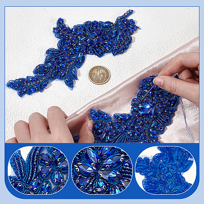 1 Pair Polyester Clothing Patches PATC-NB0001-64A-1