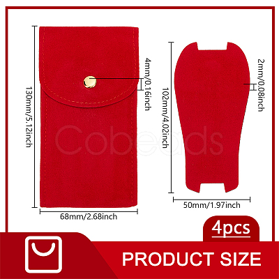 Velvet Watch Packaging Storage Bag AJEW-WH0473-28-1