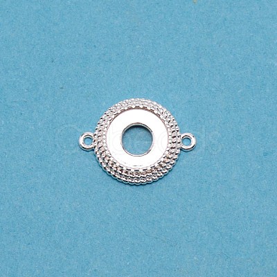Brass Cabochon Connector Settings KK-TAC0014-05C-S-1