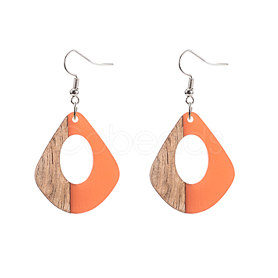 Resin & Wood Pendants RESI-OL0001-08C-1