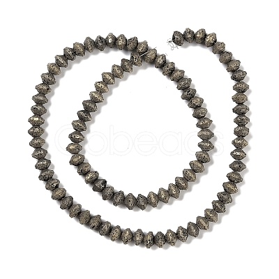 Electroplated Natural Lava Rock Beads Strands G-A234-F02-01H-1