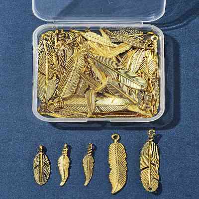60Pcs Tibetan Style Alloy Pendants TIBEP-FS0001-20-1