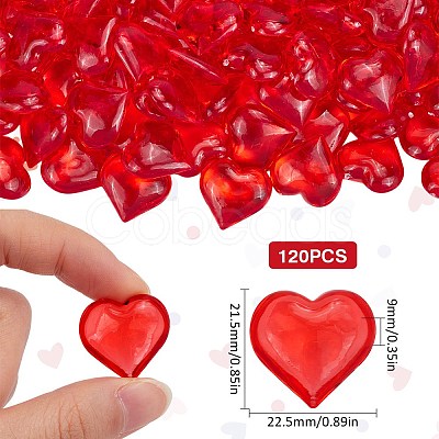 120Pcs Resin Beads RESI-SP0001-17A-1