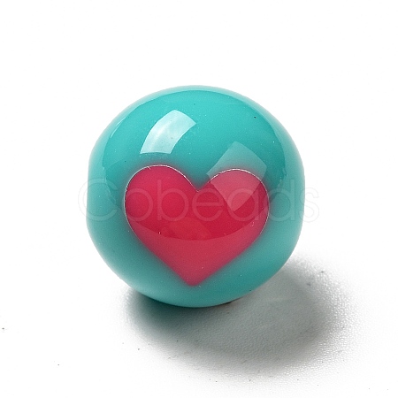 Two Tone Opaque Acrylic Beads LS-SACR-K003-03E-1