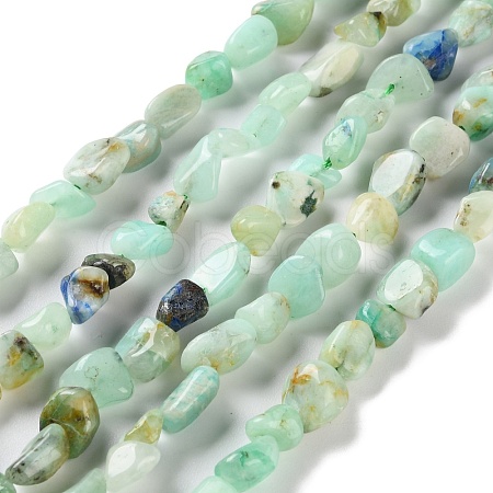 Natural Chrysocolla and Lapis Lazuli Beads Strands G-P497-01C-23-1