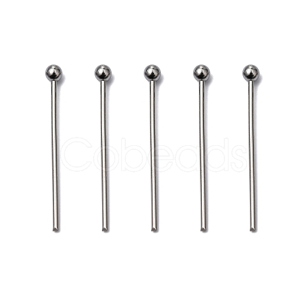 Tarnish Resistant 304 Stainless Steel Ball Head Pins X-STAS-M010-20mm-01-1