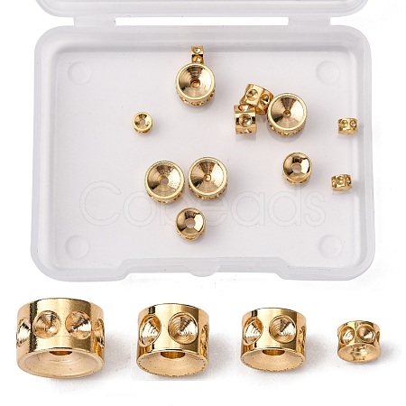 16Pcs 4 Style 304 Stainless Steel Beads Rhinestone Settings STAS-UN0026-71-1