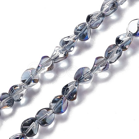 Electroplate Glass Beads Strands EGLA-L038-HR03-1