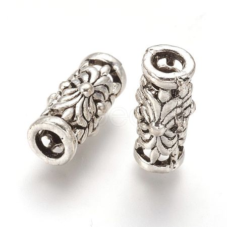 Alloy Tube Beads PALLOY-P131-04AS-1