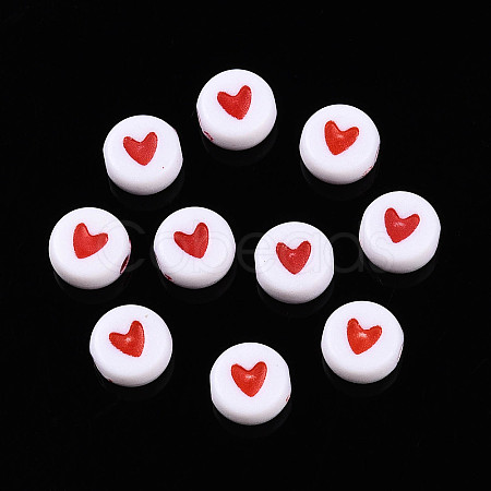 Opaque Acrylic Beads ACRP-T004-02A-1
