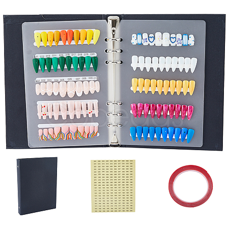Rectangle Paper Nail Art Display Color Book MRMJ-FH0001-52A-1