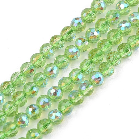 Electroplate Transparent Glass Beads EGLA-B013-02A-AB04-1