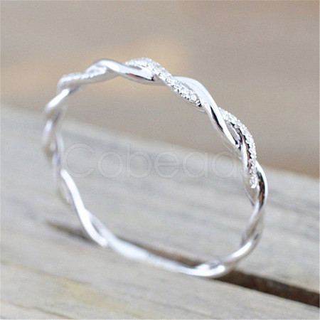 Alloy and Crystal Rhinestone Finger Rings FS-WGF6D8C-08-1