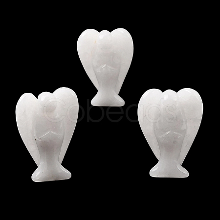 Natural White Jade Angel Figurine DJEW-N006-01A-02-1