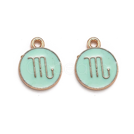 Alloy Enamel Pendants ENAM-S124-01A-15L-1