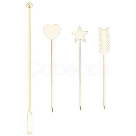 4Pcs 4 Style Nail Art Stirring Rod Tool MRMJ-BC0003-34-1