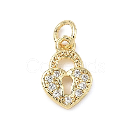 Brass Micro Pave Cubic Zirconia Pendants ZIRC-I356-38G-1