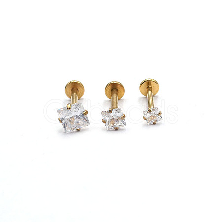 304 Stainless Steel Threadless Labrets WG64015-44-1