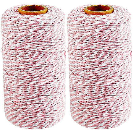 2 Rolls Macrame 2-Ply Cotton Braided Thread MAKN-CY0001-01C-1