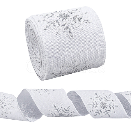 10 Yards Polyester Imitation Linen Ribbon OCOR-MA0001-75A-1