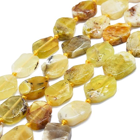 Natural Yellow Opal Beads Strands G-K245-L01-01-1